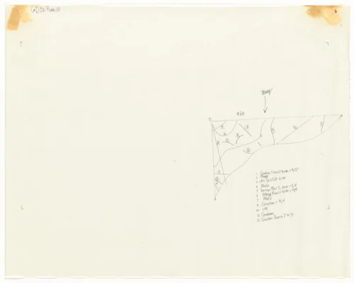 Tracing for Changes and Disappearances #32 (10 of 11) by John Cage, drawing, 1982