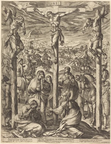 The Crucifixion by Antonio Tempesta, print, 1612