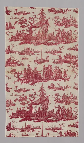 La Caravane du Caire (The Caravan from Cairo) (Furnishing Fabric) by Petitpierre et Cie, textile, 1785-1805