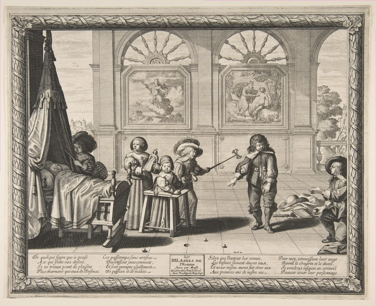 Childhood by Abraham Bosse, print, 1636