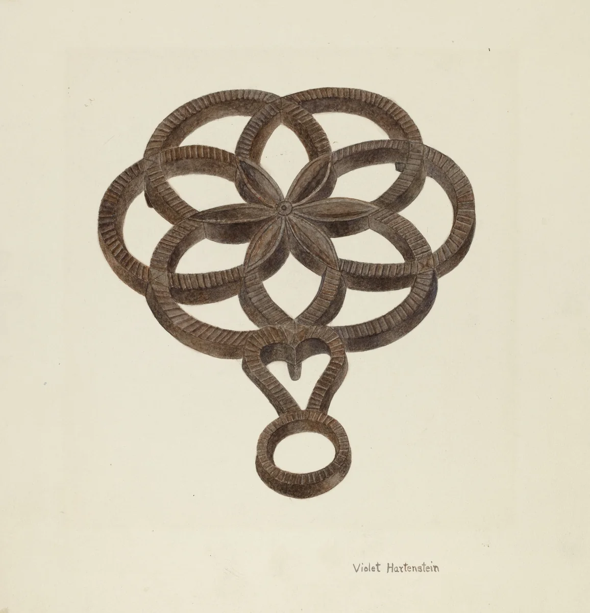 Trivet by Violet Hartenstein, index of american design, 1942