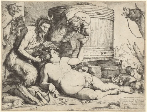 The Drunken Silenus by Jusepe de Ribera, print, 1628