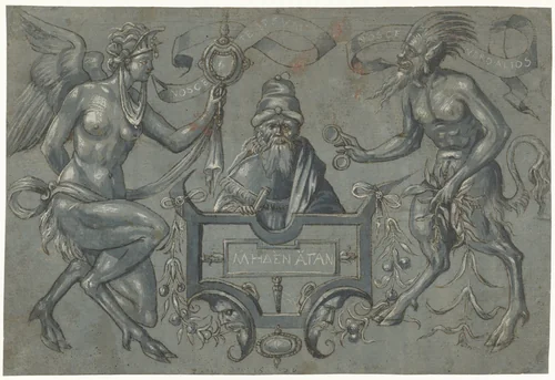 De Gulden Middenweg by anonymous, drawing, 1556