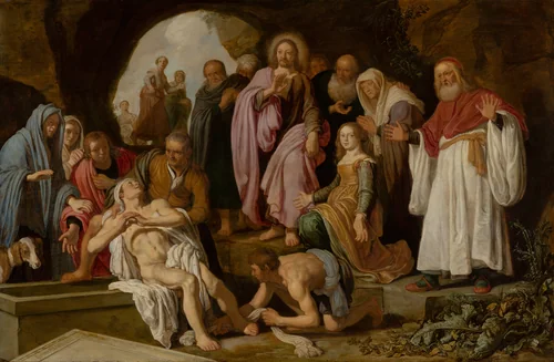 The Raising of Lazarus by Pieter Lastman, painting, 1622