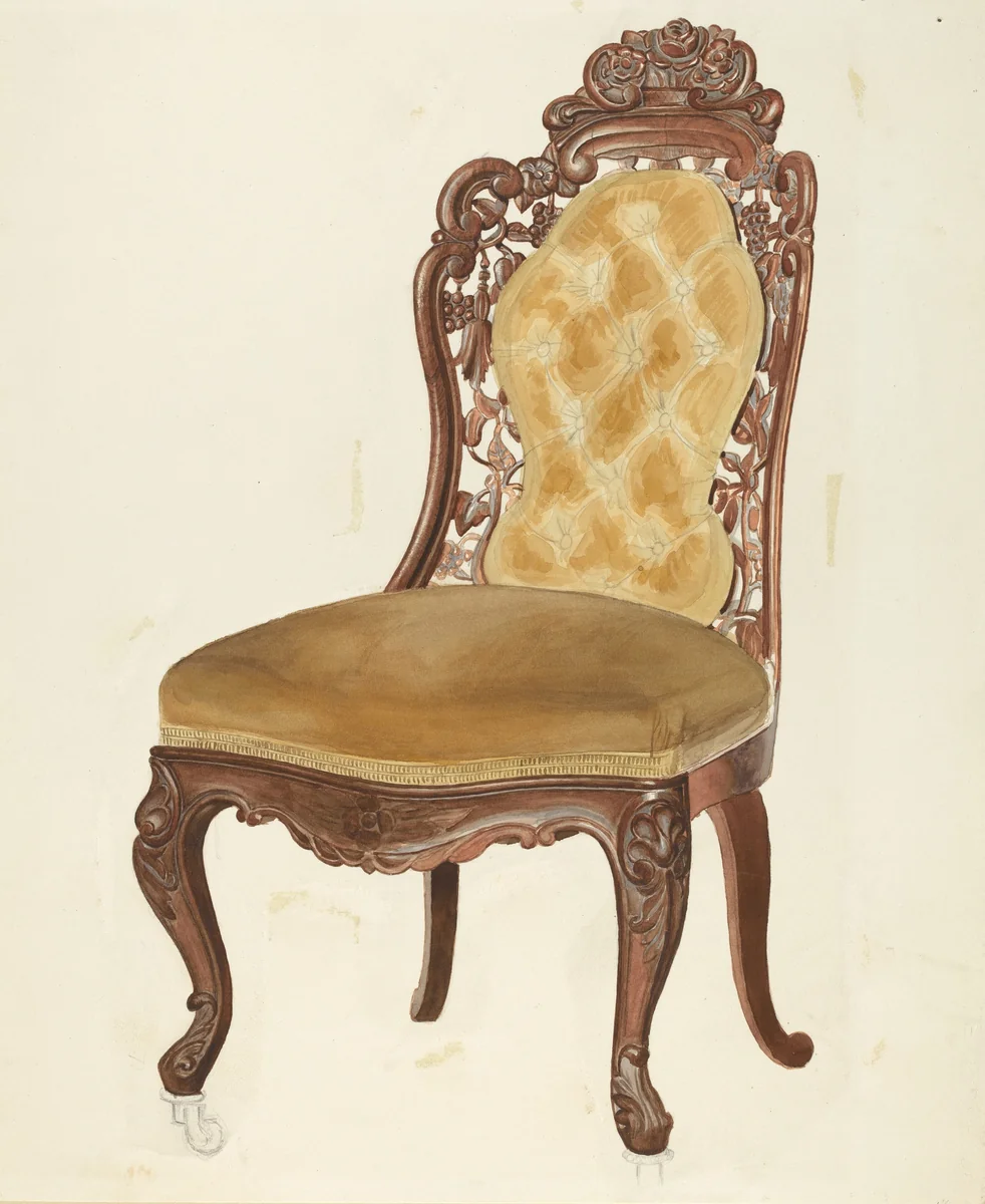 Chair by American 20th Century, index of american design, 1935-1942