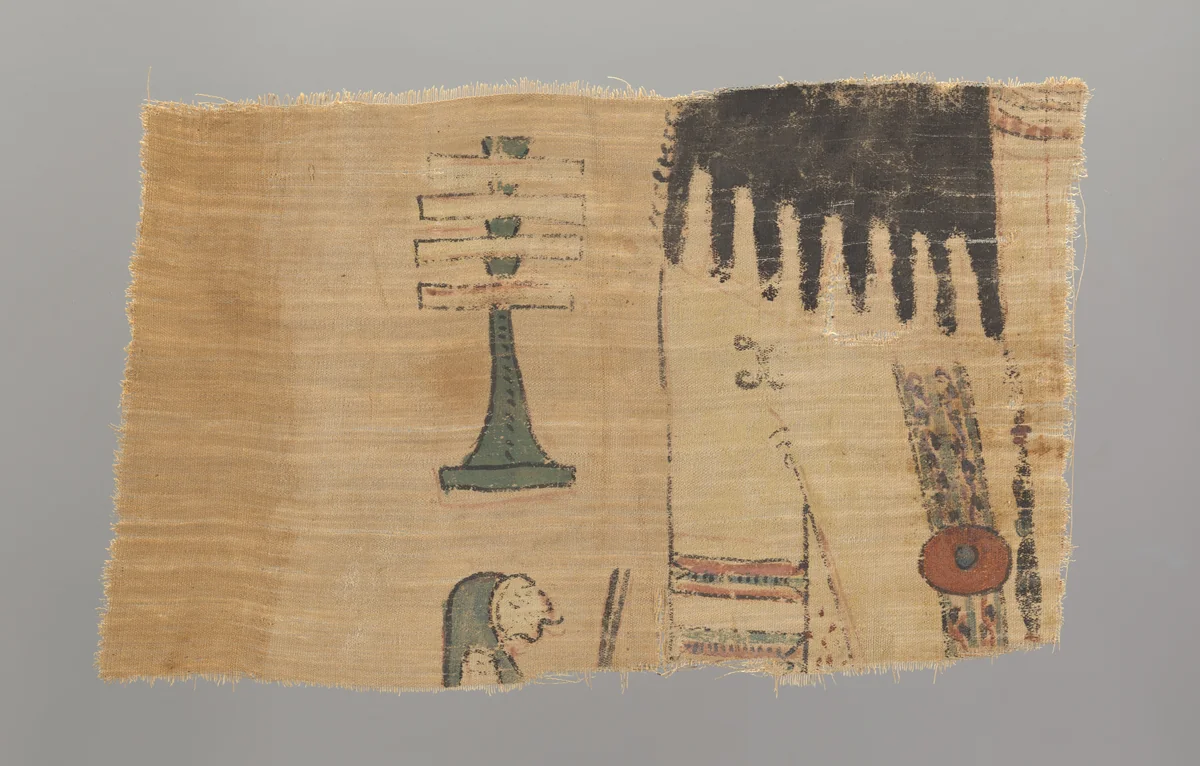 Fragment of a Mummy Shroud by Egypt, textile, 100-250