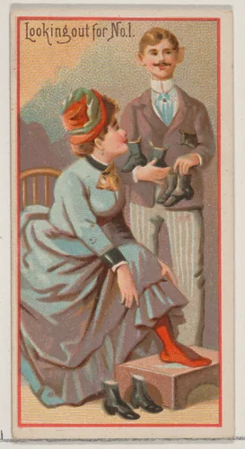 Looking Out for Number One, from the Jokes series (N87) for Duke brand cigarettes by W. Duke, Sons & Co., print, 1890