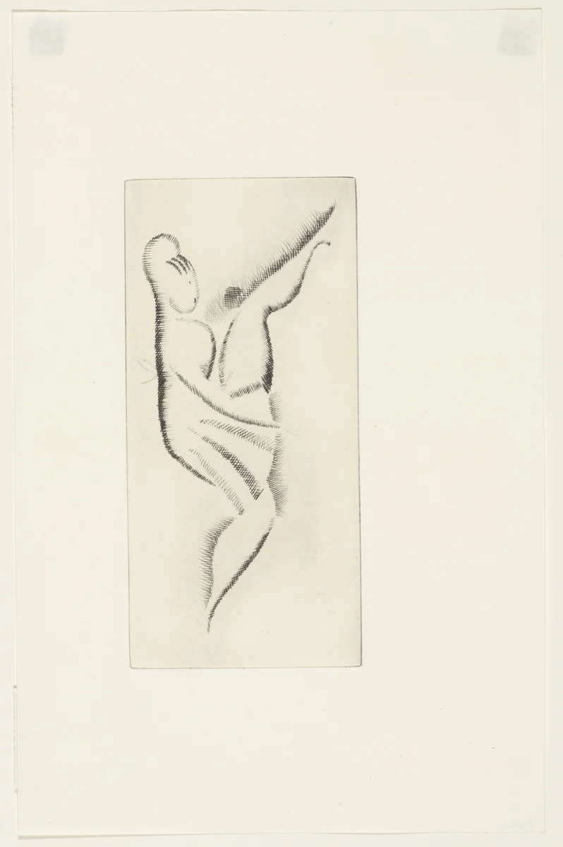 High Kicker from The Drypoints of Elie Nadelman by Elie Nadelman, print, 1951