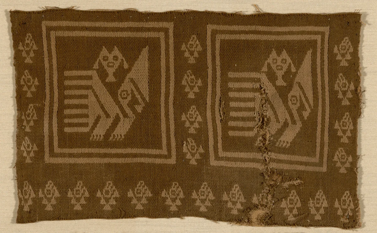 Fragment by Chancay, textile, 1000-1476