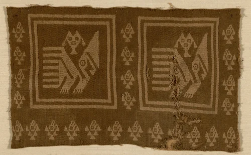 Fragment by Chancay, textile, 1000-1476
