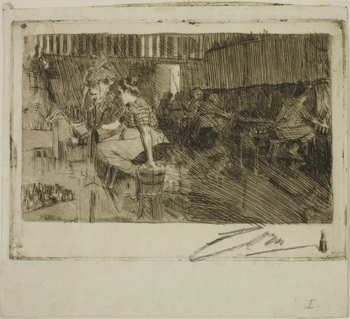 The Little Brewery by Anders Zorn, print, 1890