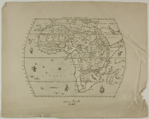 Africae Tabula XII by Livio Sanuto, other, 1889
