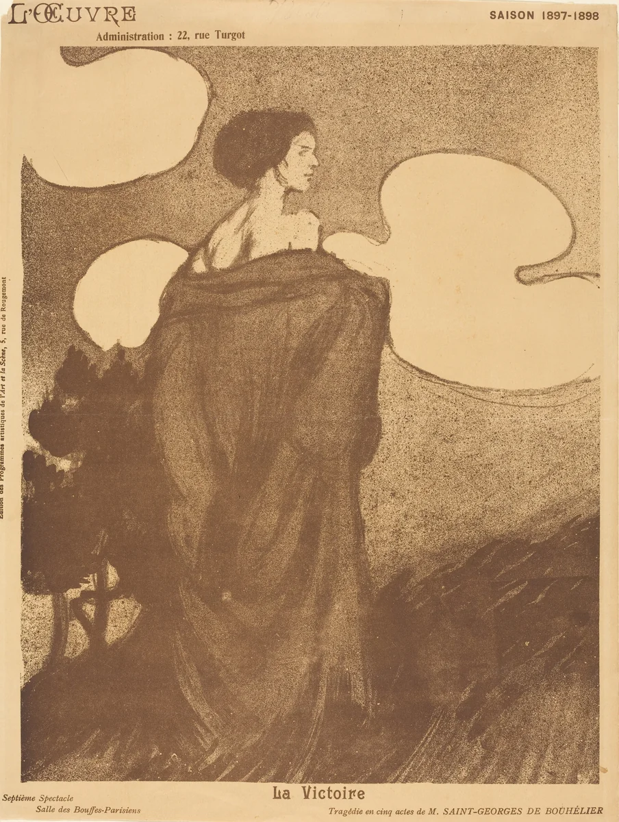 La Victoire by Maxime Dethomas, print, 1898