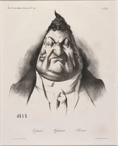 Le passé - Le présent - l'Avenir by Honoré Daumier, print, 1834