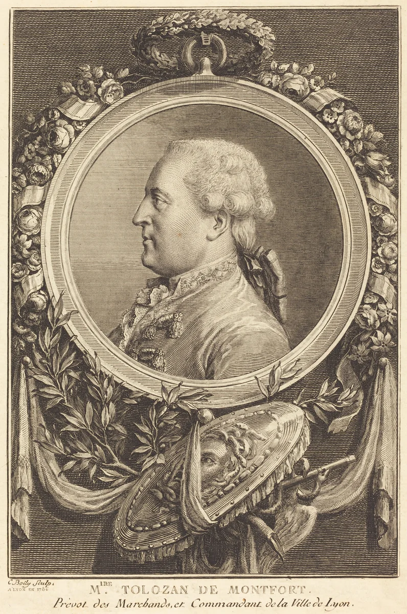 Tolozan de Montfort by Charles-Ange Boily, print, 1786