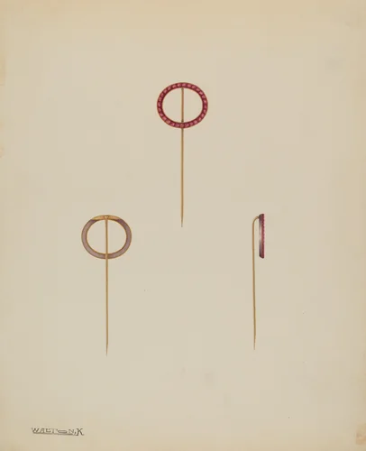 Stick Pin by Kalamian Walton, index of american design, 1938