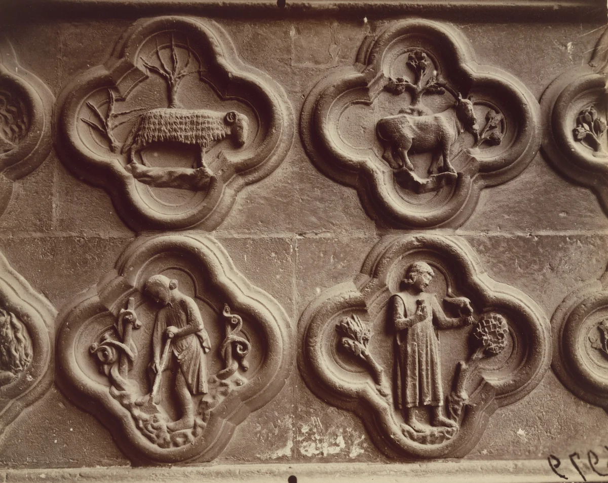 Amiens, portail by Eugène Atget, photograph, 1921