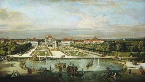 Nymphenburg Palace, Munich by Bernardo Bellotto, painting, 1761