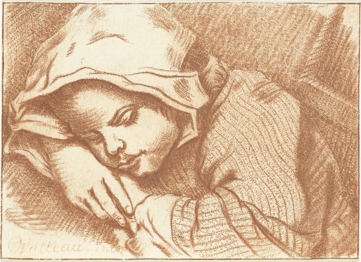 Slapend kind by Jurriaan Cootwijck, print, 1724-1798
