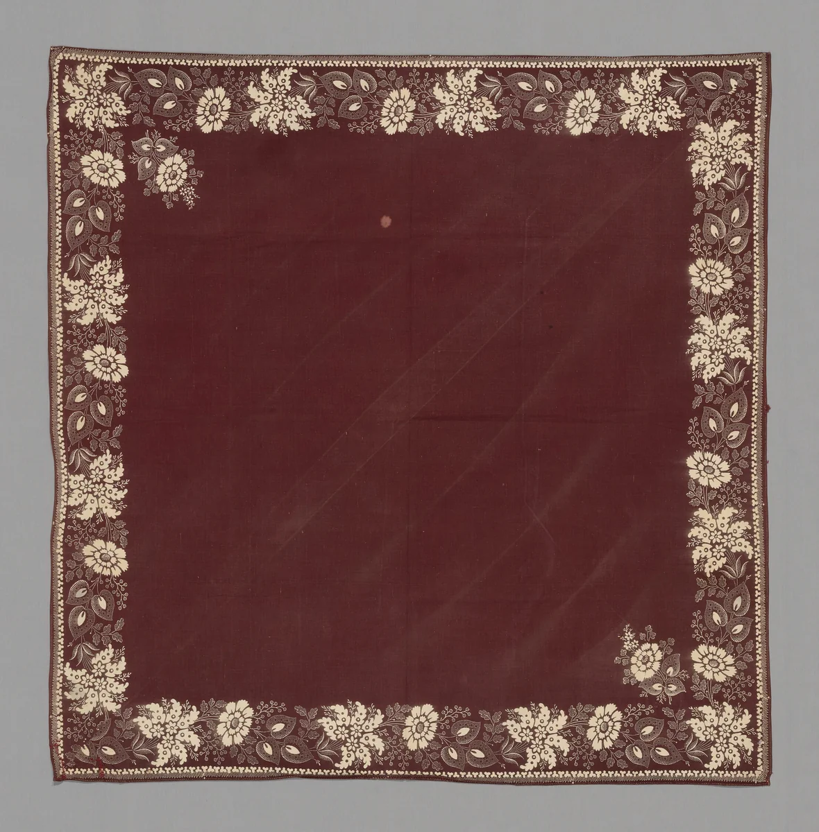 Handkerchief by France, Alsace, textile, 1801-1900