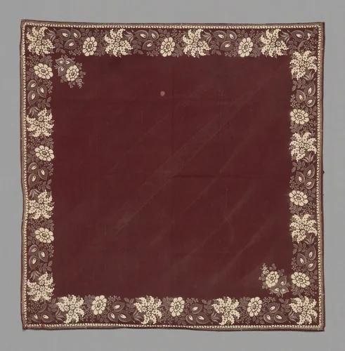 Handkerchief by France, Alsace, textile, 1801-1900