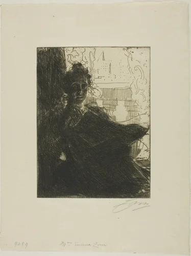 Mrs. Emma Zorn by Anders Zorn, print, 1900