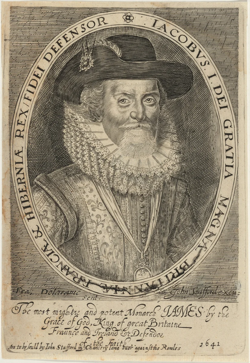 James I by Francis Delaram, print, 1641