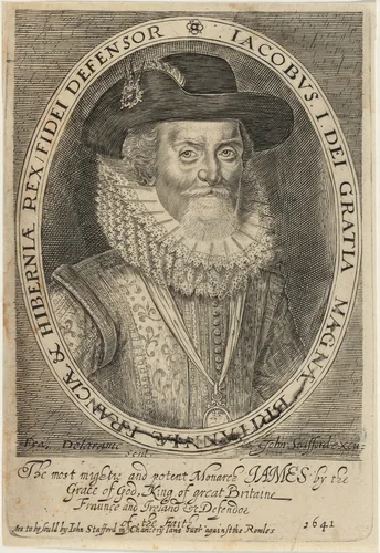 James I by Francis Delaram, print, 1641