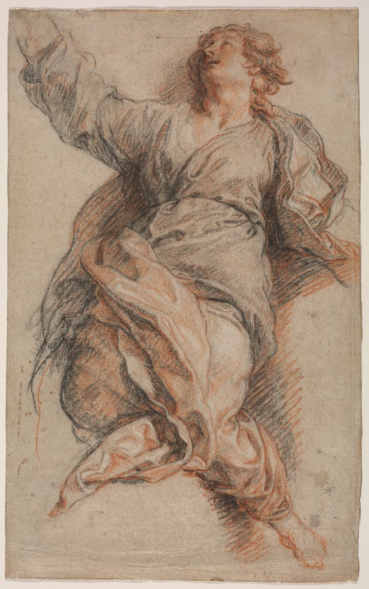 St. John the Evangelist by Charles de La Fosse, drawing, 1695-1707