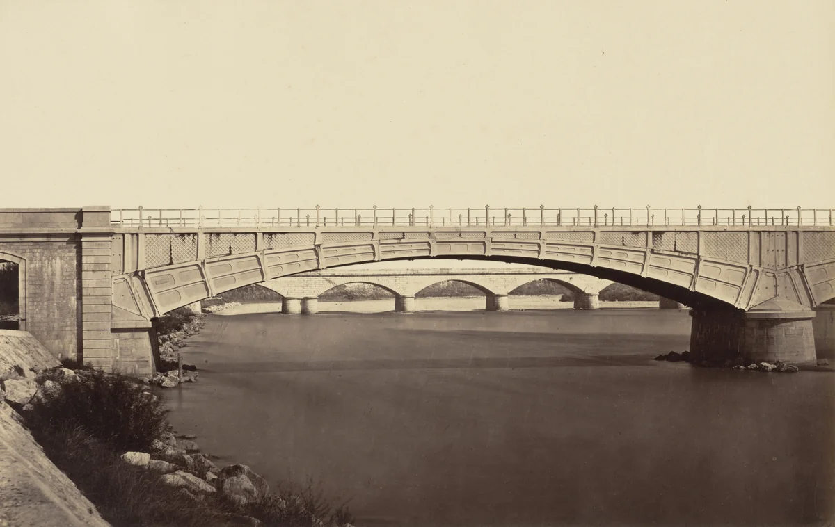 Viaduct across the Isère River by Édouard-Denis Baldus, photograph, 1857