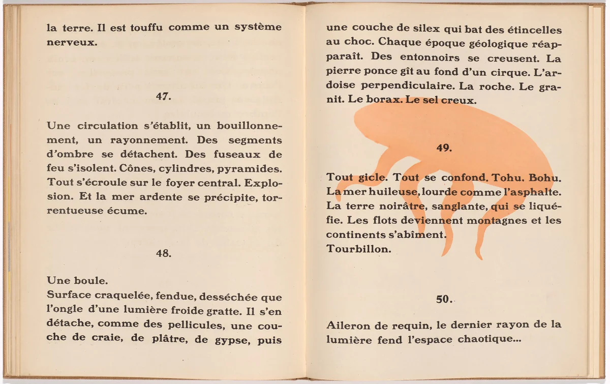 In-text plate (folio 26) from La Fin du monde filmée par l'ange de N.-D. (The End of the World Filmed by the Angel of Notre Dame) by Fernand Léger, illustrated book, 1919