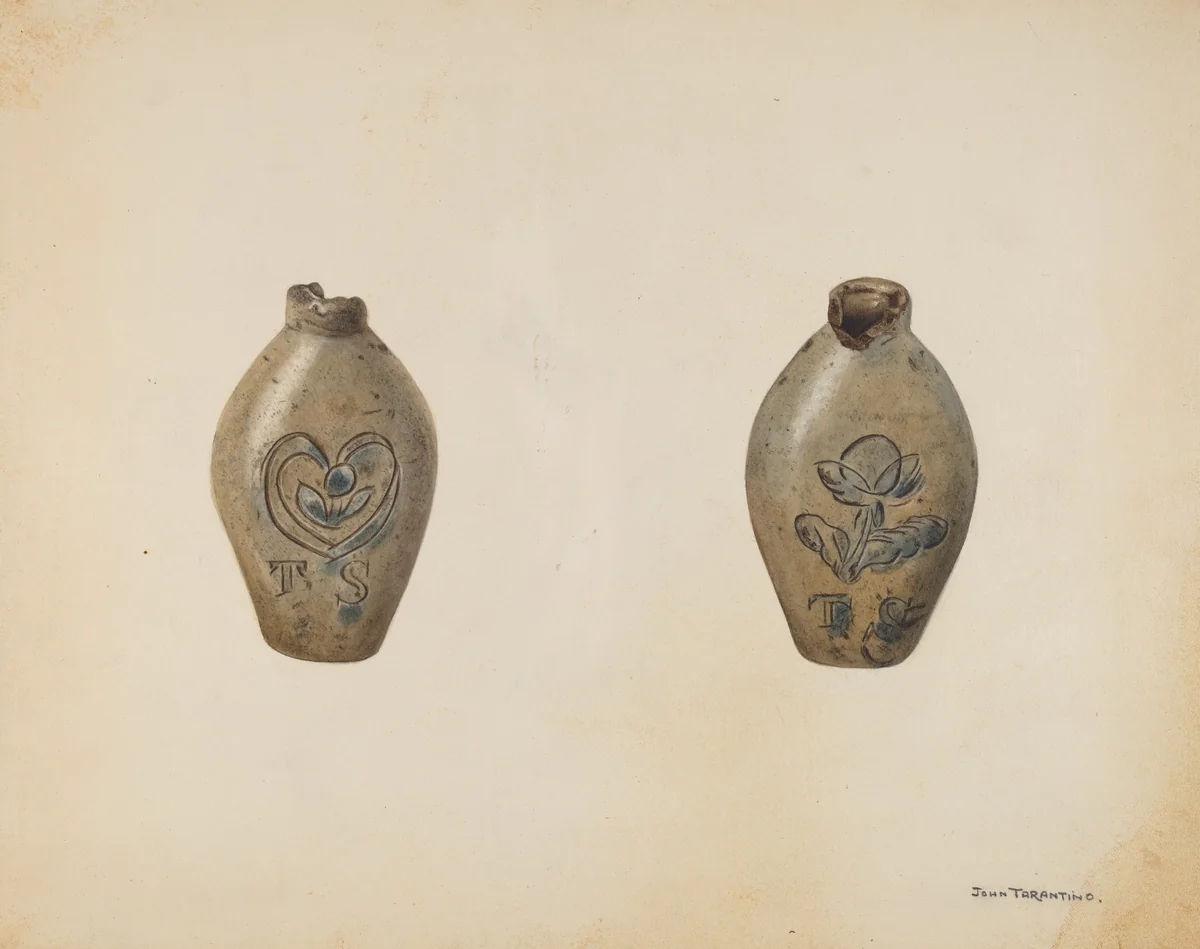 Miniature Flask by John Tarantino, index of american design, 1939
