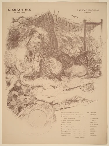 Morituri by Henri De Groux, print, 1898