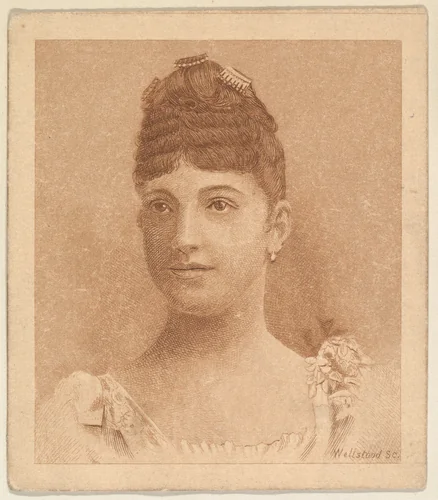 Portrait, from the Women's Portraits series (N198) issued by Wm. S. Kimball & Co. by William S. Kimball & Company, print, 1889