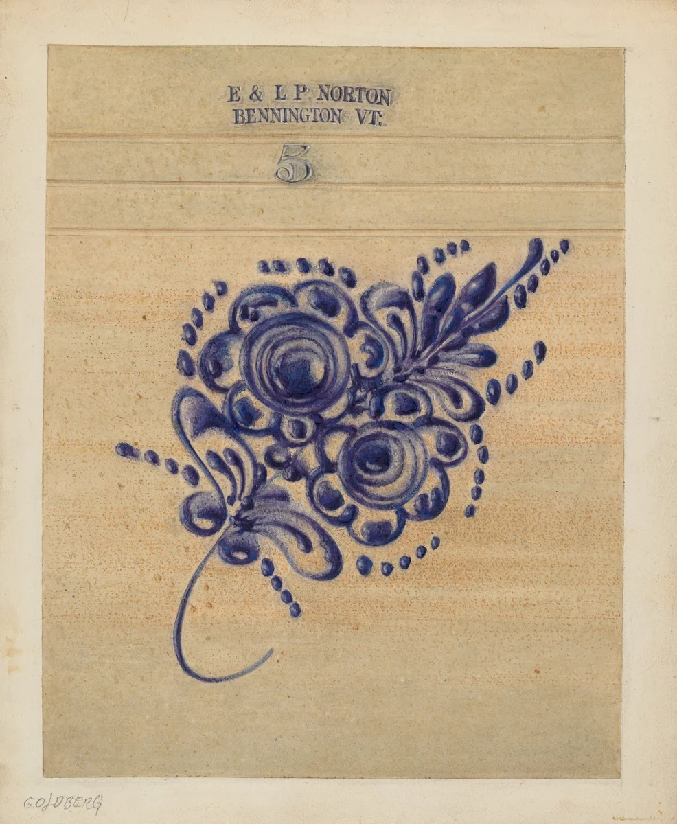 Crock by Isadore Goldberg, index of american design, 1940