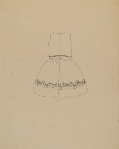 Child's Dress by Mae A. Clarke, index of american design, 1937
