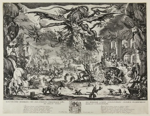 The Temptation of Saint Anthony by Jacques Callot, print, 1635