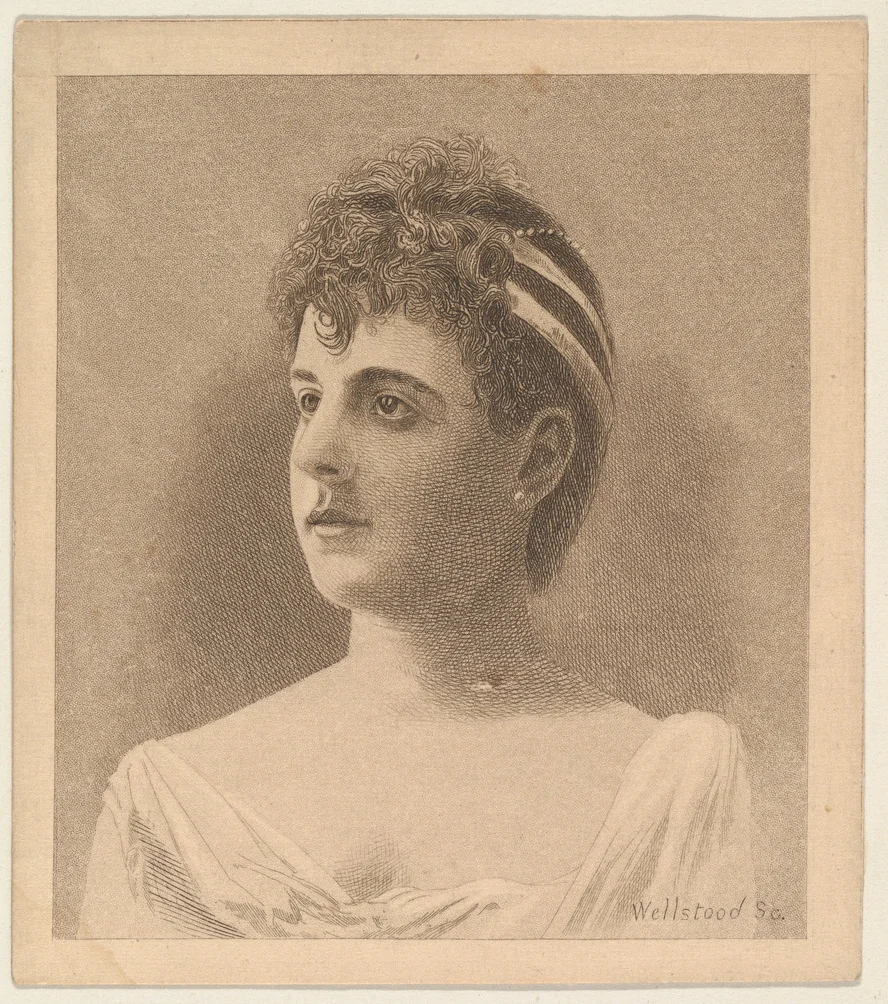 Portrait, from the Women's Portraits series (N198) issued by Wm. S. Kimball & Co. by William S. Kimball & Company, print, 1889