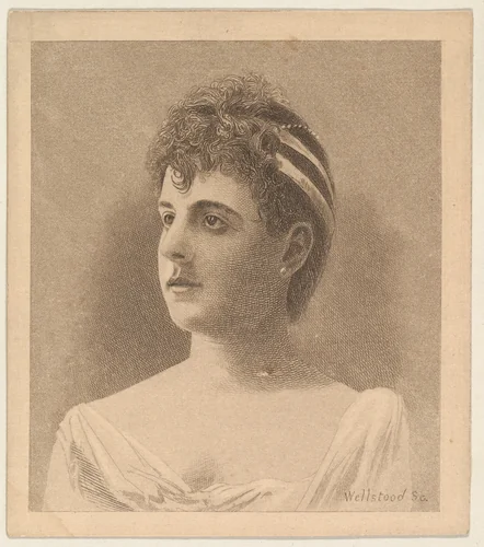 Portrait, from the Women's Portraits series (N198) issued by Wm. S. Kimball & Co. by William S. Kimball & Company, print, 1889