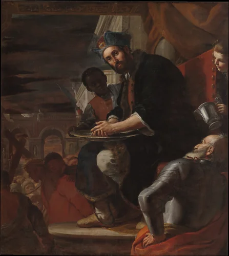 Pilate Washing His Hands by Mattia Preti, painting, 1663
