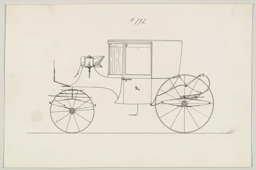 Clarence #792 by Brewster & Co., drawing, 1850-1870