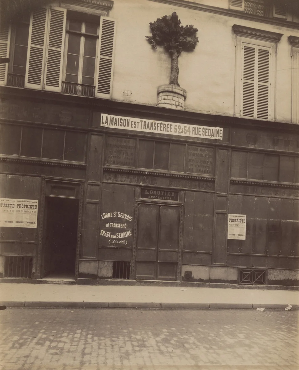 À l'orme Saint Gervais. 20 Rue du Temple by Eugène Atget, photograph, 1911
