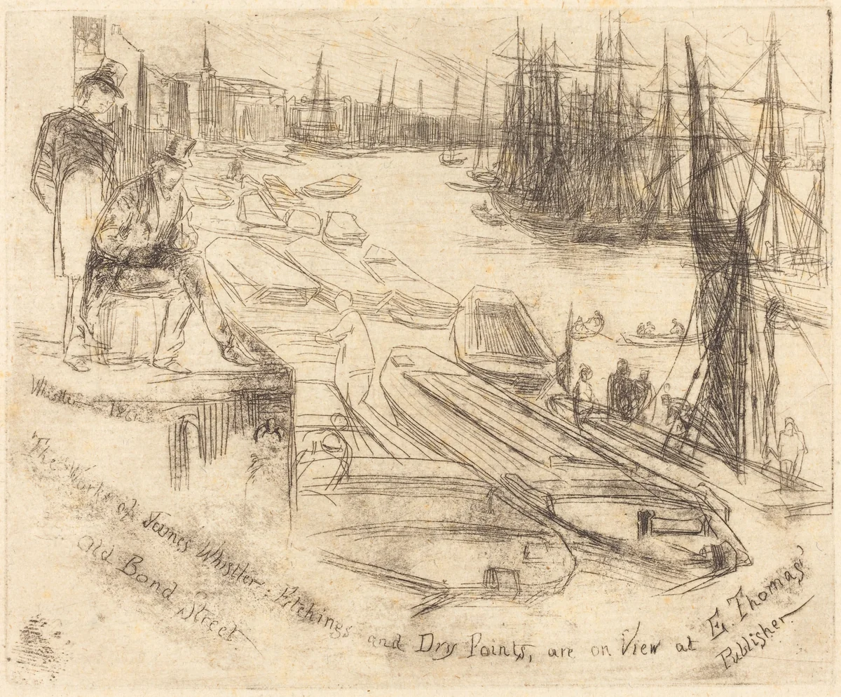 The Little Pool by James McNeill Whistler, print, 1861