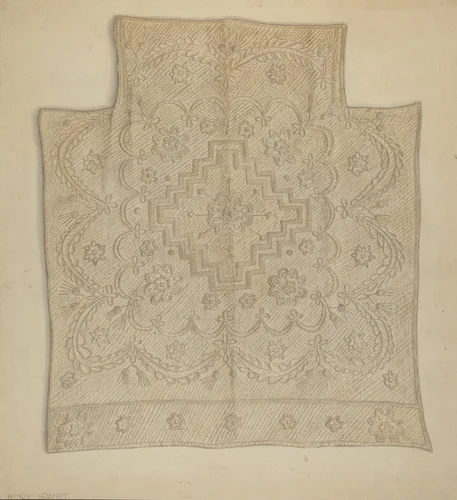 Bedspread by Henry Granet, index of american design, 1935-1942