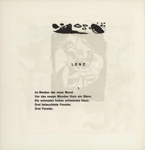 Vignette next to "Spring" (Vignette bei "Lenz") (headpiece, folio 51 verso) from Klänge (Sounds) by Wassily Kandinsky, illustrated book, 1913