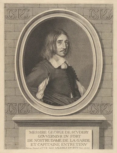 Georges de Scudéry by Robert Nanteuil, print, 1649-1659