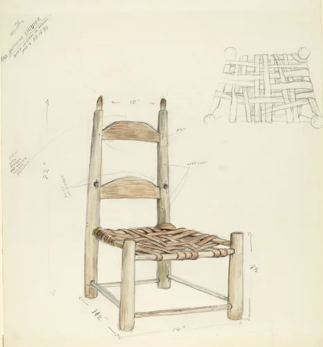 Child's Chair by American 20th Century, index of american design, 1935-1942