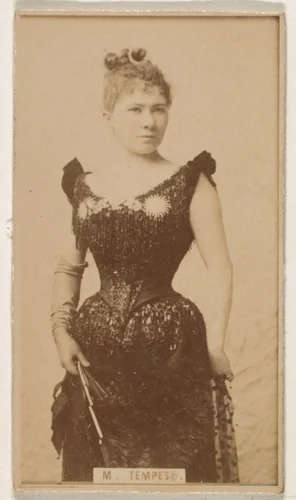 Marie Tempest, from the Actresses series (N245) issued by Kinney Brothers to promote Sweet Caporal Cigarettes by Kinney Brothers Tobacco Company, photograph, 1890