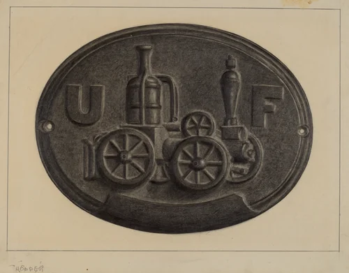 Firemark by Herman Bader, index of american design, 1937