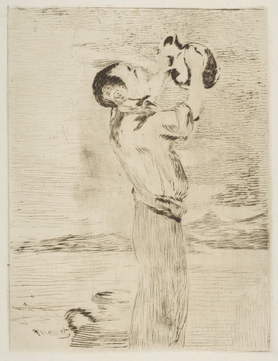 The Water Drinker by Edouard Manet, print, 1870-1874